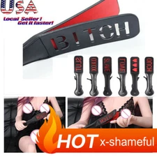 Heart Slapper Spanking Paddle Whips Flogger Slut Flirt Slaver  Binding Punish