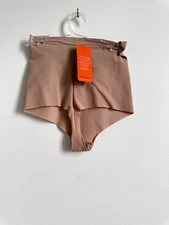 Commando Women's Beige Solid Control Top Thong Panty Size S