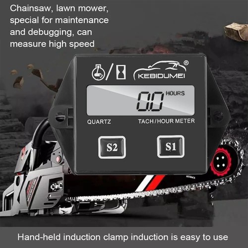Waterproof Digital Tachometer Hour Meter RPM Gauge for Engine ATV Boat - Picture 4 of 7