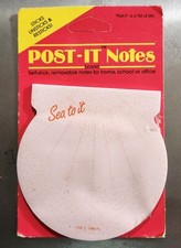 Vintage 1986 Post-It Notes Pink Shells "Sea to it" Made in USA- New
