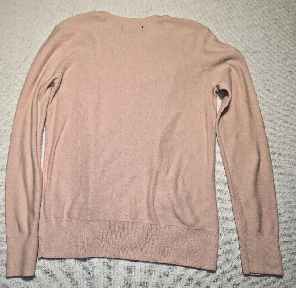 Suéter Liz Claiborne Melocotón Pull Over Volantes Para Mujer Pequeño Foto 3 de 3