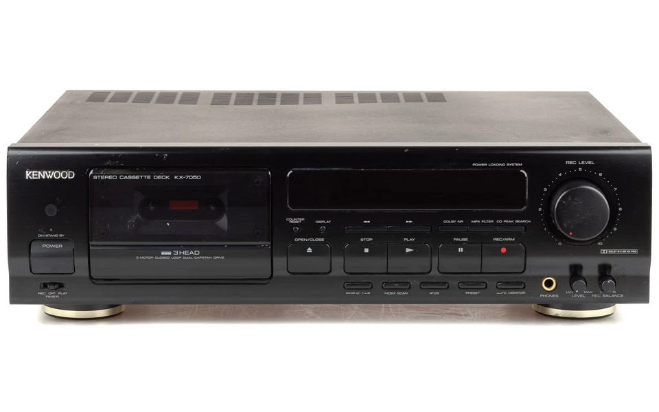 Kenwood KX-7050 3-Kopf Kassettendeck/ Auto Bias / gewartet 1 Jahr Garantie [1]
