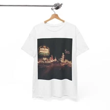 Las Vegas Tshirt Vintage Strip Retro Photo Nostalgia Unisex Golden Nugget Casino