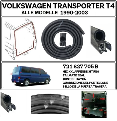 Heckklappendichtung für Volkswagen T4 Bus Kasten alle Modelle 721827705B - Bild 1 von 6
