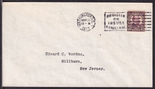 1923 Sc 564 12c Cleveland FDC Washington DC annuler à Worden CV 185 $ (1N - Photo 1 sur 1