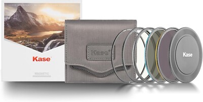 Kase Wolverine Revolution 52mm Entry Filter Kit Magnetic CPL ND8 ND64 Lens Cap