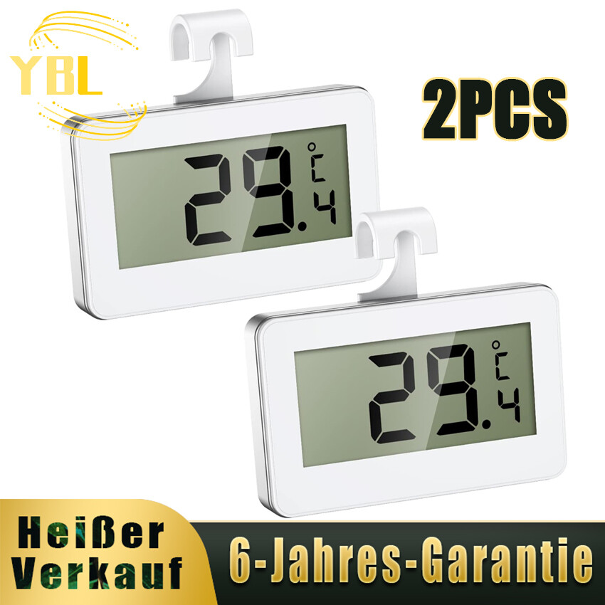 Thermometer Kühlschrank Gefrierschrank LCD Frost Alarm für Restaurant Küche Bar