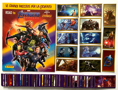 2019 ALBUM MARVEL AVENGERS ENDGAME Panini + Full Set 192/192 Italy Edition Hulk