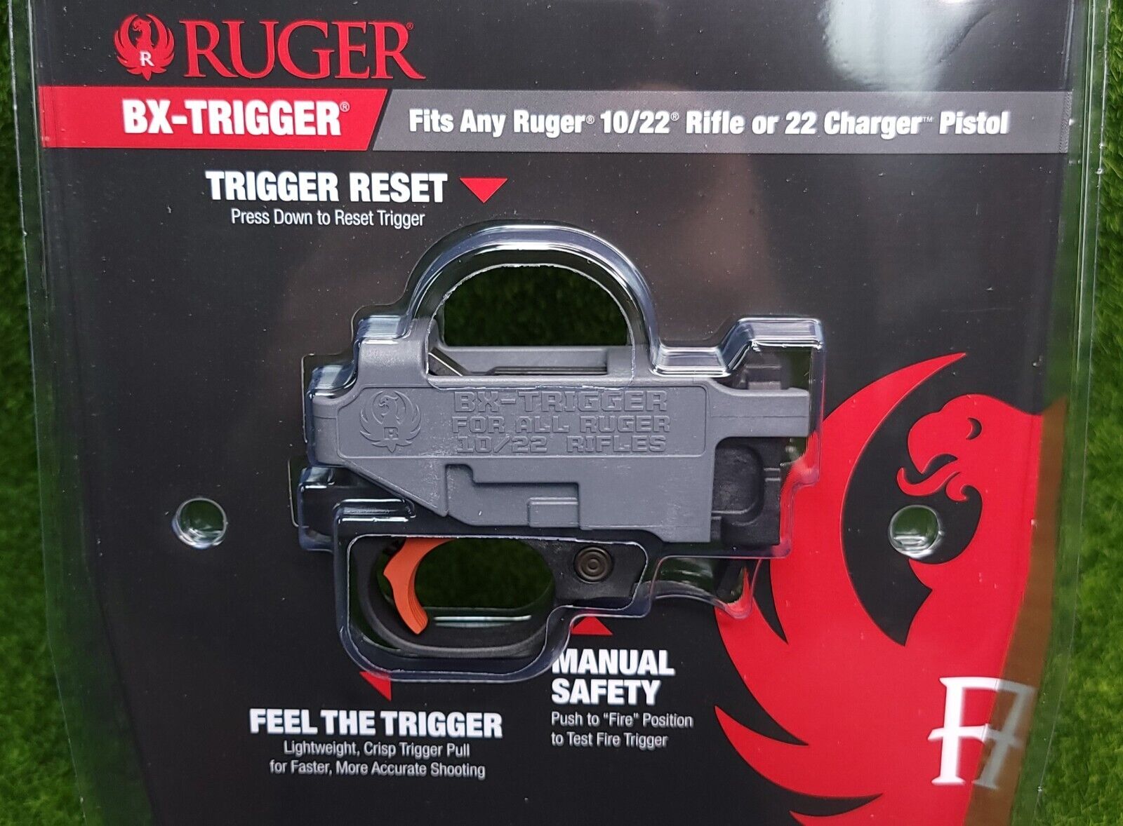 Ruger BX-Trigger Red 10/22 Rifle 22 Charger .22 LR Drop-In 2.5-3lb Pull - 90631