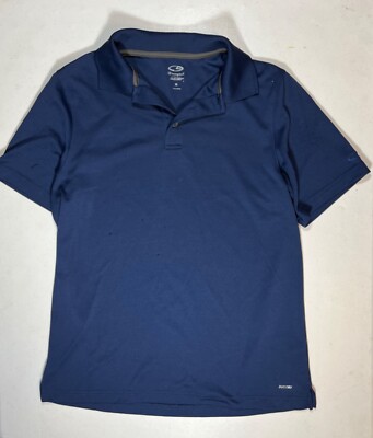 Champion Duo-Dry Athletic Shirt Men's Medium Blue Short Sleeve