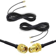 2pack 33ft Sma Extension Cable Sma Male To Sma Female Rf Connector Adapter Wifi