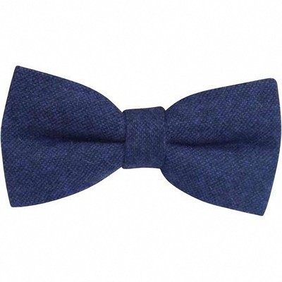 New Dark Navy Blue Tweed Wool Pre Tied Mens Bow Tie Great Reviews Uk Ebay