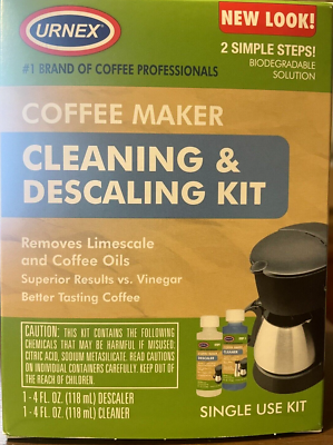 Urnex Coffee Maker Cleaning and Descaling Kit