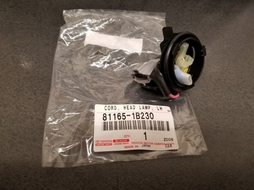 Toyota Genuine OEM Headlamp Cord/Harness Bulb Socket RH LH Set 1B230 JZA80 Supra - Picture 3 of 6