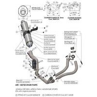 Auspuffhalterung LeoVince Haltesatz Auspuffanlage FüR Honda CRF 1000 L