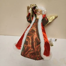 2009 Enchanted Forest 10” Light Up Angel Tree Topper It Works Neverused