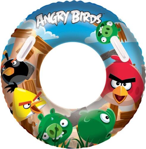 ANGRY BIRDS KID'S INFLATABLE SWIM RING 36 INCH FOR SWIMMING POOL HOLIDAY AGE 10+ - Afbeelding 1 van 1