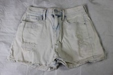 Old Navy Acid Wash Distressed Denim Shorts Adjustable Waist Girl's Size 12