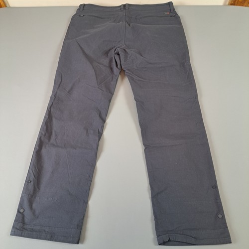 Mountain Hardwear AP Pants Mens 38x32 Hiking Pants UPF 50 Gray Color Roll Up - Picture 2 of 10