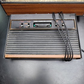 Atari 2600 VCS Lot w/Case+Joysticks+Paddles+Pac-Man+Space Invaders+Combat