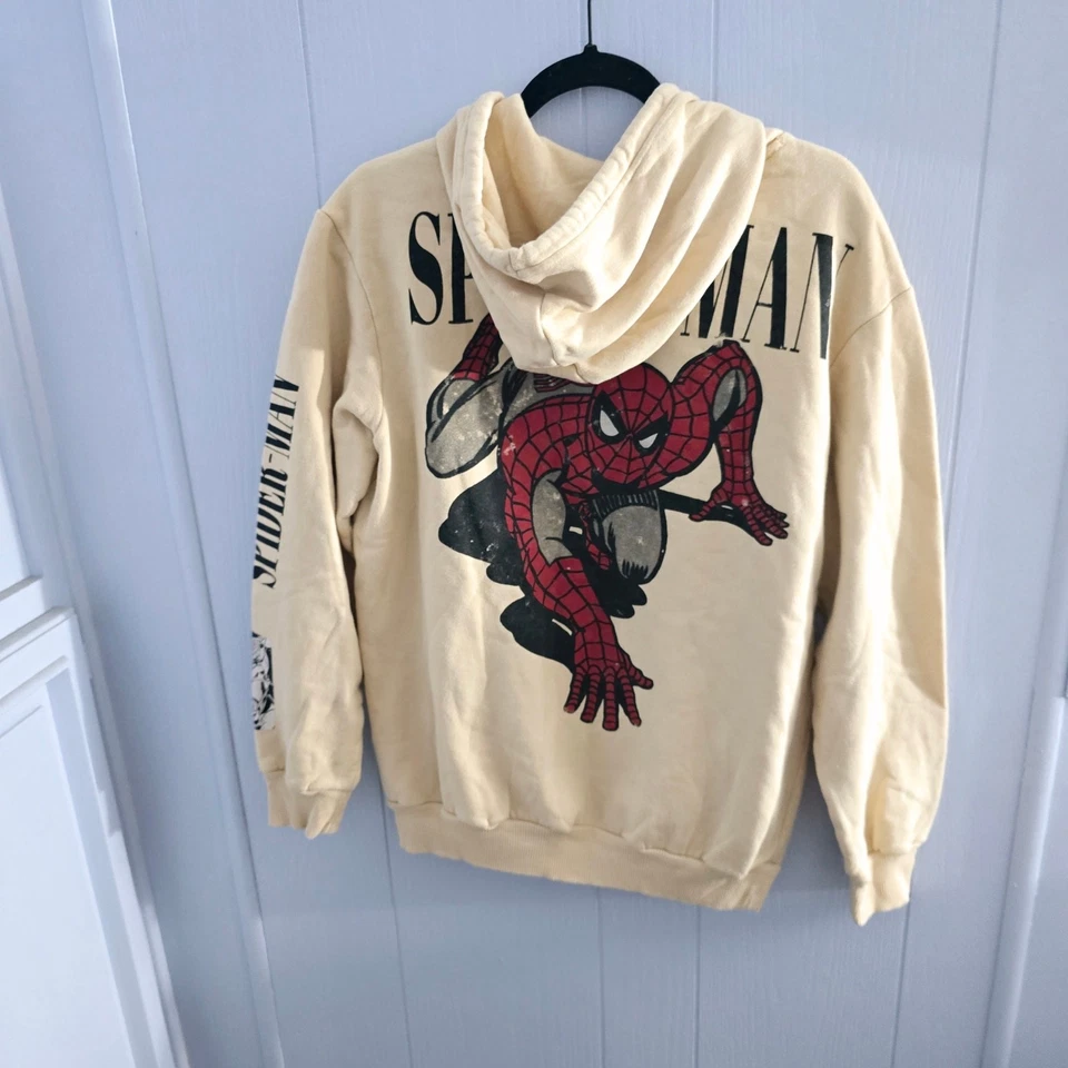 Толстовка с капюшоном Marvel Spider-Man размер Small — ретро комиксы, уличная одежда супергероев - Изображение 2 из 4