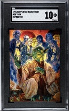 Yoda 1996 Topps Star Wars Finest Refractor Gold SGC 10 GEM MT #38