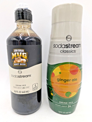 SodaStream 14.9 Oz. Mug Root Beer Drink Mix & Ginger Ale Drink Mix 14.9 Oz.
