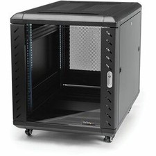 Startech 12U 36In Knock-Down Server Rack Cabinet With Casters Easy To Transport