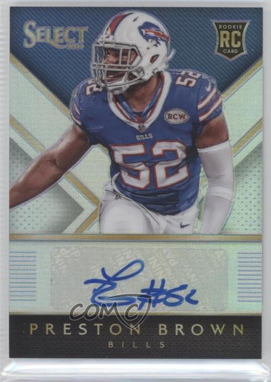 Preston Brown Panini Select Rookie Autograph #RAPB Prizm