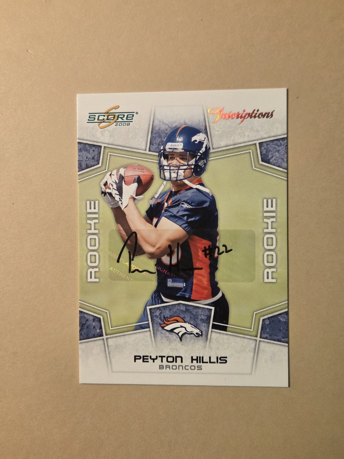 Peyton Hillis Score Select #425 Inscriptions