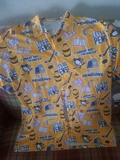 Pittsburgh Penguins Hawaiian Style Patterned Shirt SGA 3-28-24 Adult XL