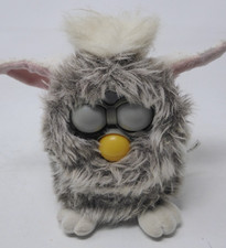 Grey/White Furby 1998 Blue Eyes Model 70-800 Tiger Electronics VTG NO BOX READ 