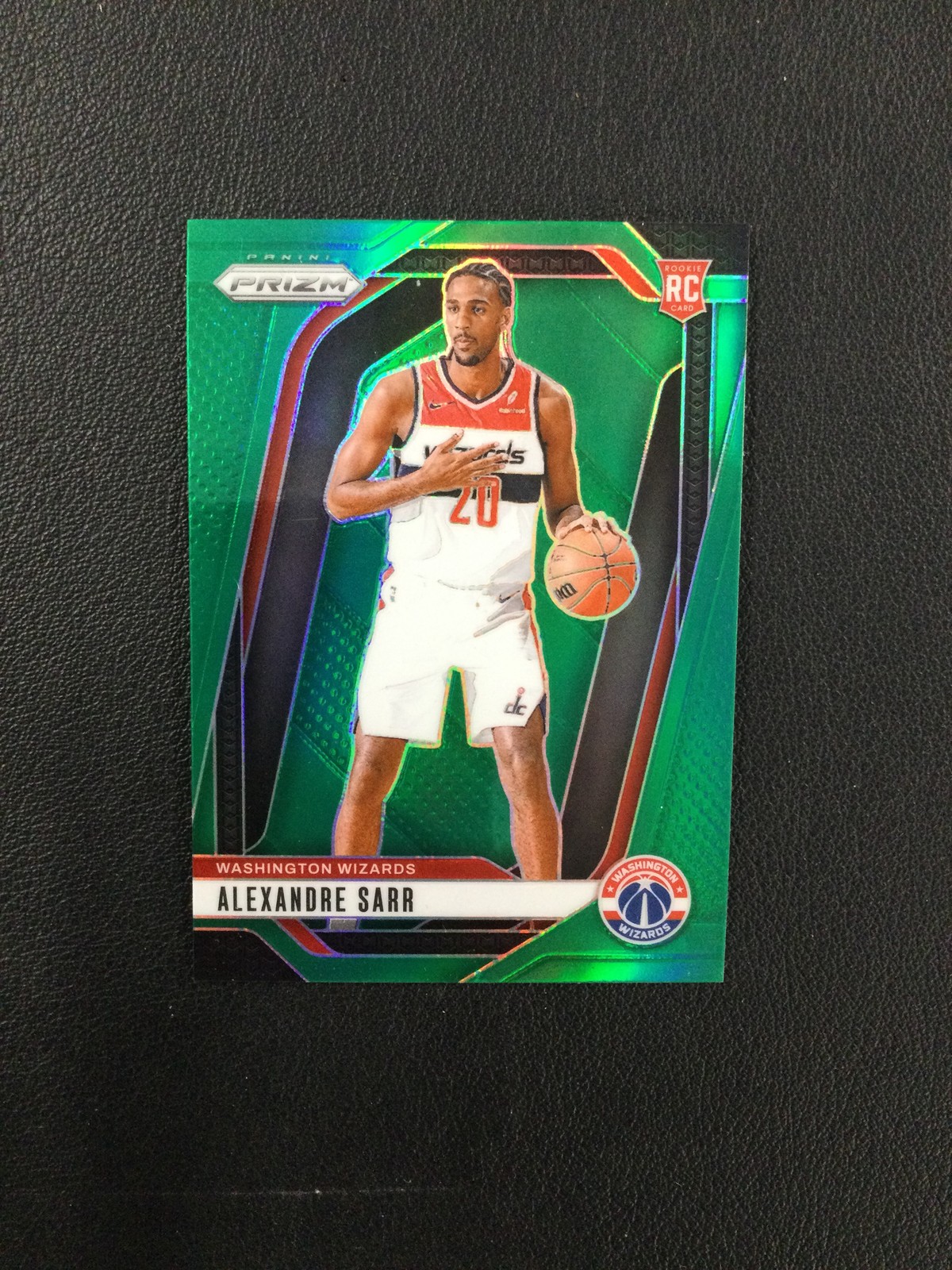 2024-25 Panini Prizm #264 Alexandre Sarr Prizms Green Washington Wizards