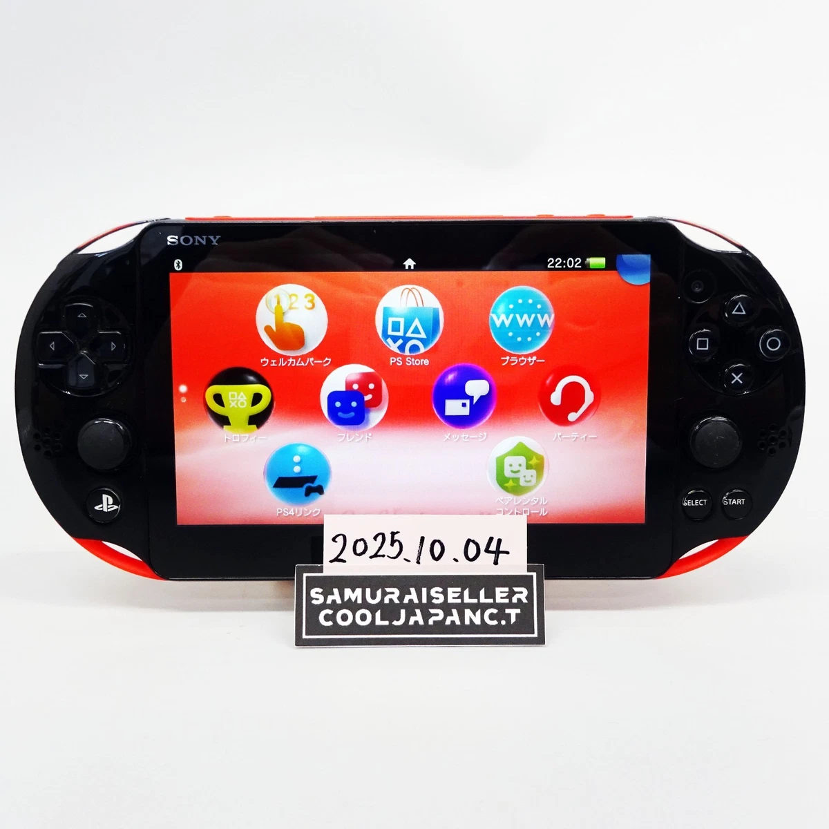 Sony Playstation PS Vita Red Black PCH-2000 Console only PSV Slim