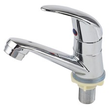Single Cold Water Tap For Bathroom Basin Sleek And Modern Chrome Finish