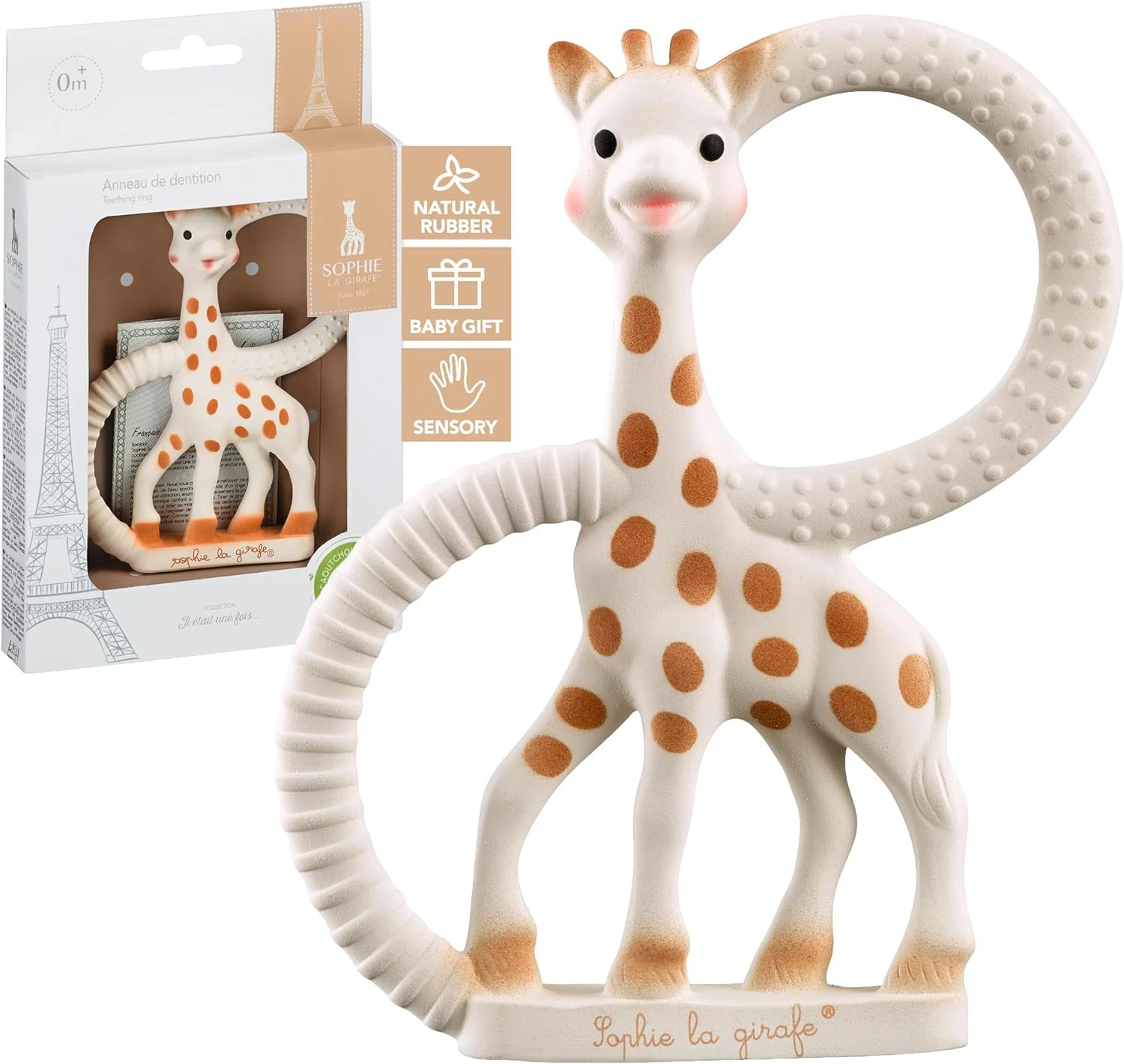 Sophie La Girafe Teething Ring | Made from Natural Rubber | Designed for Teethin
Opens in a new wind
