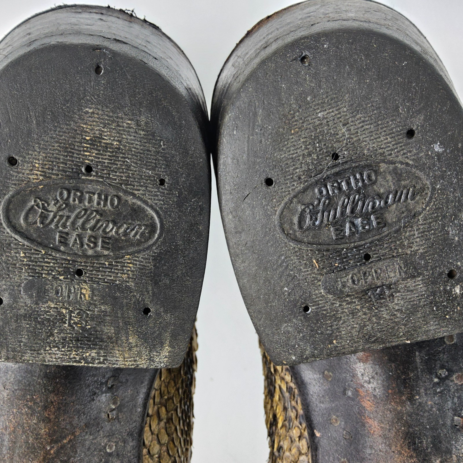 Vintage Panhandle Slim Python Leather Cowboy Boot… - image 12