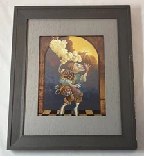 James Christensen AFTER CLOUDS, SUN ~ framed, under glass ~14x17 including frame