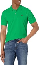 Lacoste Original Classic Fit Green Men s Polo Size L L.12.12 Large