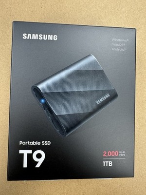 Samsung T9 1TB External MU-PG1T0B Solid Slate Drive - in pkg - excellent