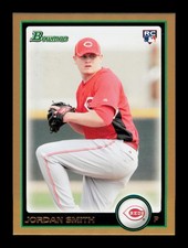2010 Bowman Draft Picks & Prospects #BDP68 Jordan Smith Gold Rookie Reds