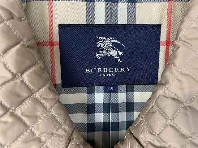 Burberry London Coat Quilted Sanyo Shokai Mid Length Women's Size: 40 Coat Beige thumbnail 5