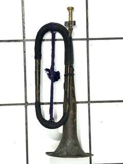 Mexican Army brass bugle