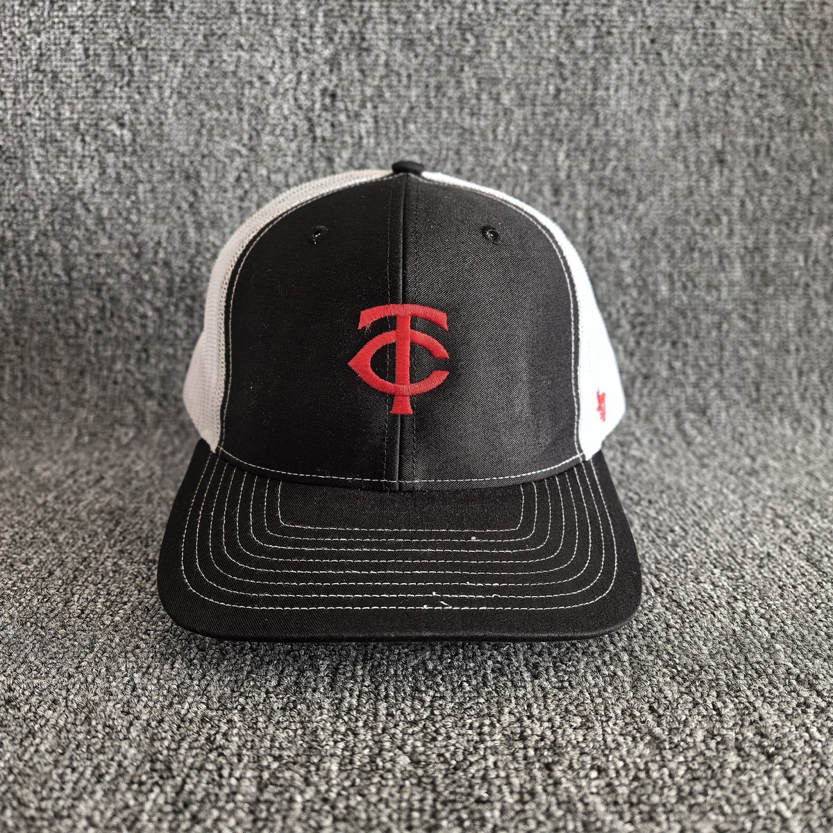 '47 Brand Minnesota Twins TC Black White Trucker Snapback Hat