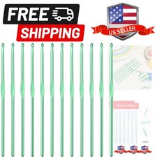 12PCS 4mm Crochet Hooks, Size G/6 Small Crochet Hooks, Aluminum Crochet Need...