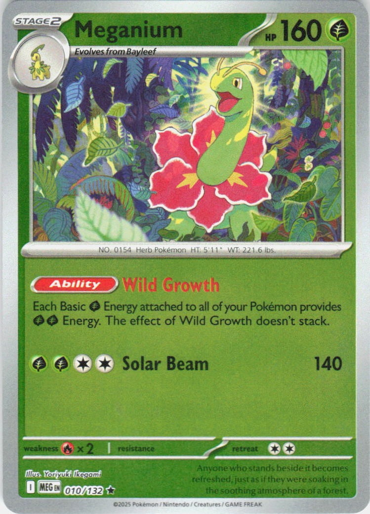 Meganium Rare ME01: Mega Evolution 010/132 NM