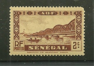 SENEGAL 143 MINT LIGHT HINGE FAIDHERBE BRIDGE ST LOUIS