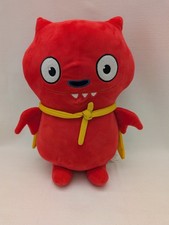 Nanco Ugly Dolls 2019 LUCKY The Red Vampire Plush Stuffed Toy Yellow Cape 14 in