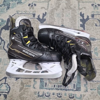 Bauer Supreme M4 Senior Ice Hockey Skates Size 3.5 with yellow Lace