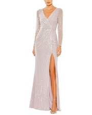 Mac Duggal Faux Wrap Gown Women's 18